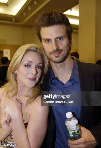 Jane Krakowski and Frederick Weller during The Official Drama Desk Cocktail Party at St John Boutique in New York City, New York, United States.