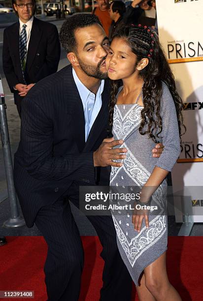 Kristoff St. John and daughter during The 7th Annual PRISM Awards - Arrivals at Henry Fonda Music Box Theater in Hollywood, California, United States.