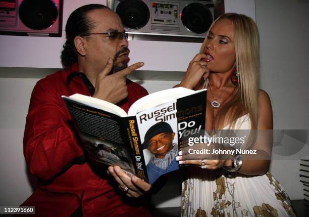 Ice T and CoCo during Russell Simmons "Do You!" Book Launch Hosted by Russell Simmons at Stereo in New York City, New York, United States.