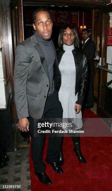 Lemar during "Guys And Dolls" - VIP Performance - Red Carpet Arrivals at Piccadilly Theatre in London, Great Britain.