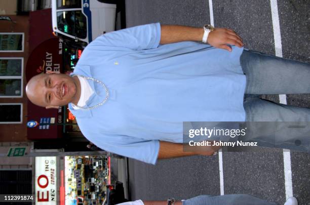 Fat Joe during New Era Design Session with Terror Squad Hat at Carolines in New York City, New York, United States.