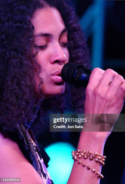 Amel Larrieux during Amel Larrieux in Concert - May 11, 2004 at Duo Music Exchange in Tokyo, Japan.