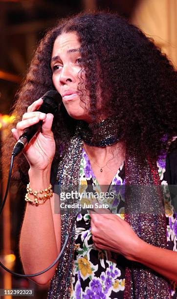 Amel Larrieux during Amel Larrieux in Concert - May 11, 2004 at Duo Music Exchange in Tokyo, Japan.