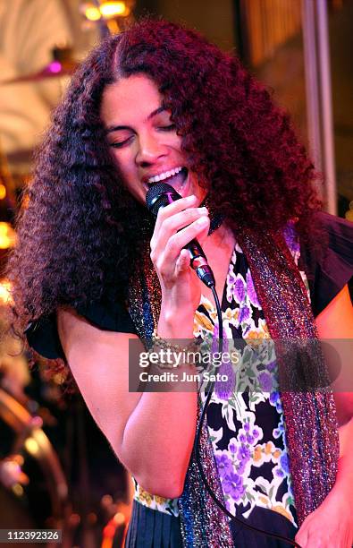 Amel Larrieux during Amel Larrieux in Concert - May 11, 2004 at Duo Music Exchange in Tokyo, Japan.