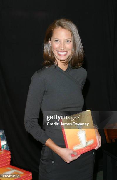 Christy Turlington during Christy Turlington signs copies of "Living Yoga" at Barnes & Noble in New York City, New York, United States.