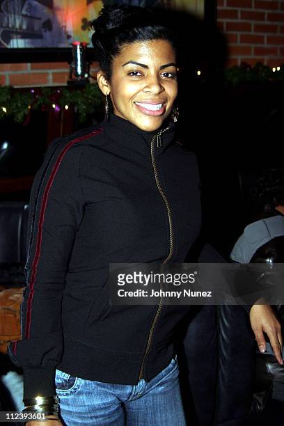 Cherry Martinez of 105.1 FM during Bilal in Concert with Guests Musiq, Keyshia Cole and Jaguar Wright - December 11, 2004 at B.B.Kings in New York...
