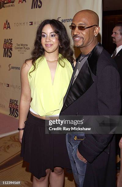 Montel Williams and daughter Ashley during 11th Annual Race to Erase MS - Red Carpet at Century Plaza Hotel in Century City, California, United...