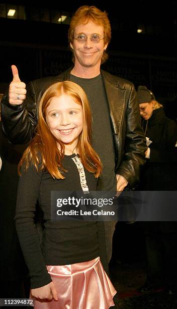 Liliana Mumy and father Bill during "Cheaper by the Dozen" - Los Angeles Premiere - Red Carpet at Mann's Grauman's Chinese Theatre in Hollywood,...