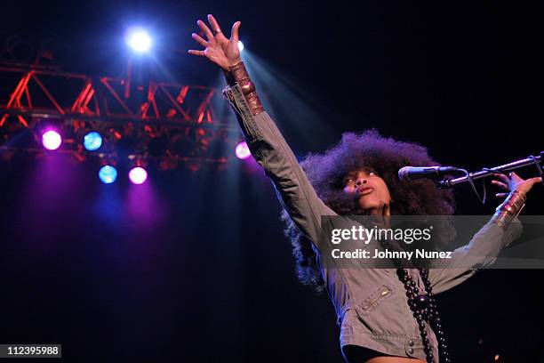 Erykah Badu during Millions More Movement "We Are Family" Grand Finale Concert - Show at MCI Center in Washington, D.C., United States.