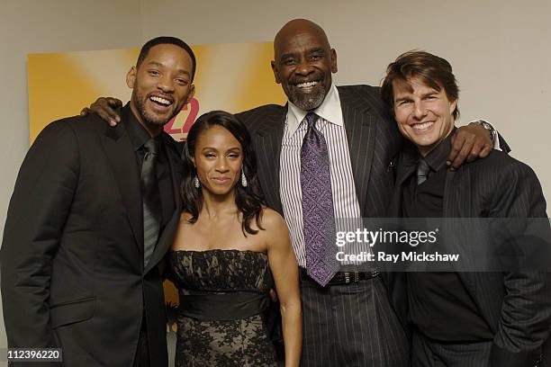 Will Smith, Jada Pinkett Smith, Chris Gardner, and Tom Cruise