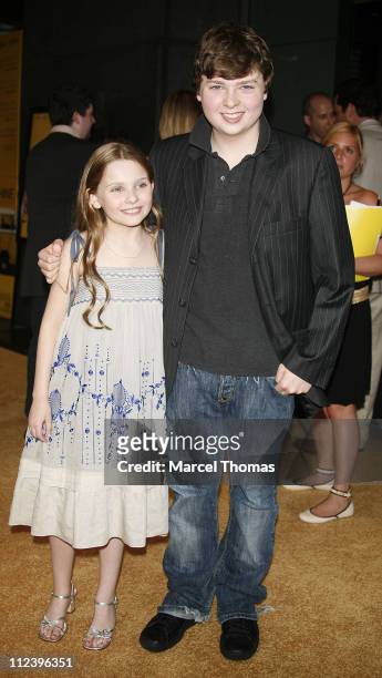 Abigail Breslin and Spencer Breslin during "Little Miss Sunshine" New York Premiere - Outside Arrivals at AMC Loews Lincoln Square in New York, New...
