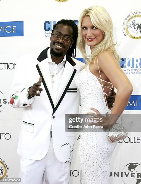 Beenie Man and Brooke Hogan during "Miami Vice" Miami Premiere - Arrivals at Lincoln Theatre in South Beach, Florida, United States.