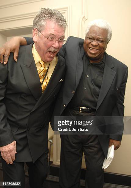 Robert Williams and Abraham Laboriel, backstage during The Jazz King Concert H.M. The King Bhumibol Adulyadej Music Compositions Performed by Larry...