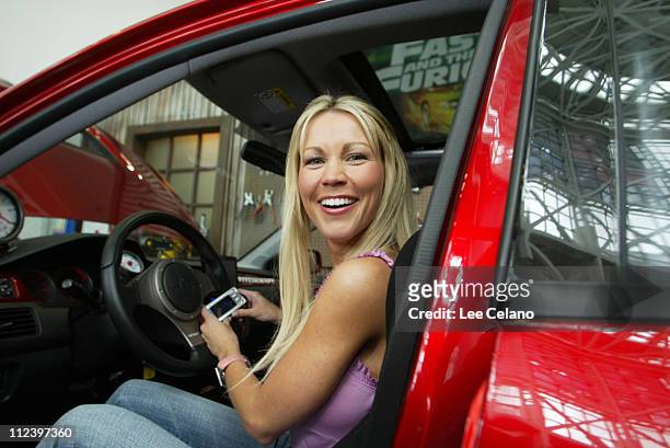 Playmate of the Year Dalene Kurtis during Dalene Kurtis Appears at Universal Home Video exhibit to promote "The Fast and the Furious Tricked Out...