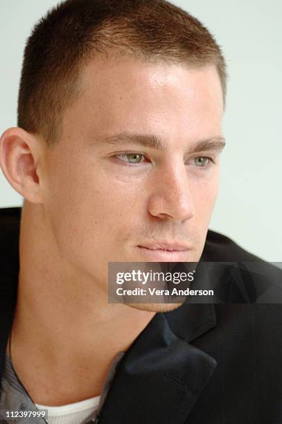 Channing Tatum during "Step Up" Press Conference with Channing Tatum and Jenna Dewan at Four Seasons Hotel in Beverly Hills, California, United...