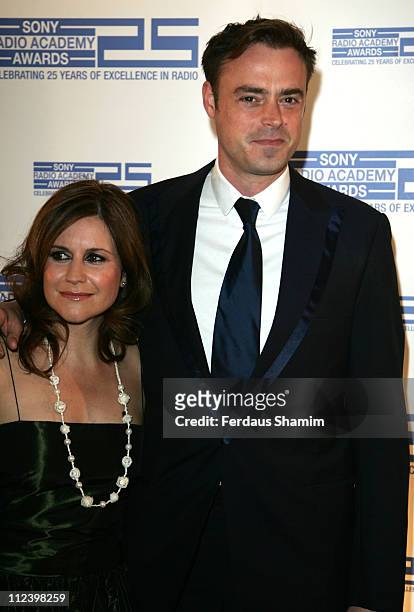 Harriet Scott and Jamie Theakston during Sony Radio Academy Awards 2007 - Outside Arrivals at Grosvenor House Hotel in London, United Kingdom.