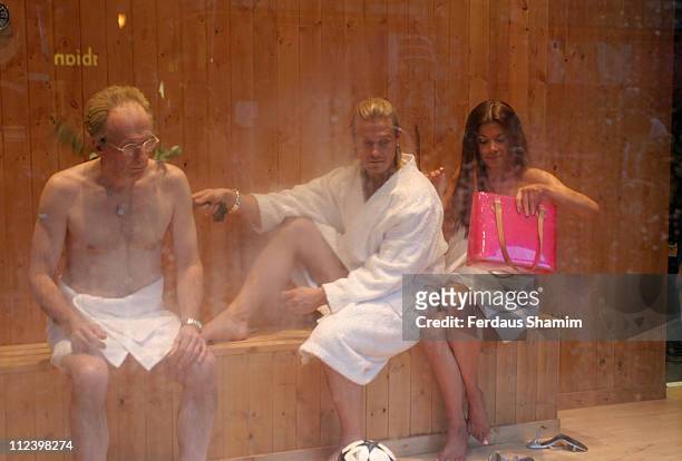 Sven Goran Eriksson, David and Victoria Beckham lookalikes