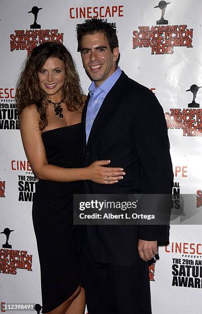 Cerina Vincent and Eli Roth during The 29th Annual Saturn Awards By The Academy Of Science Fiction, Fantasy And Horror - Arrivals at Renaissance...