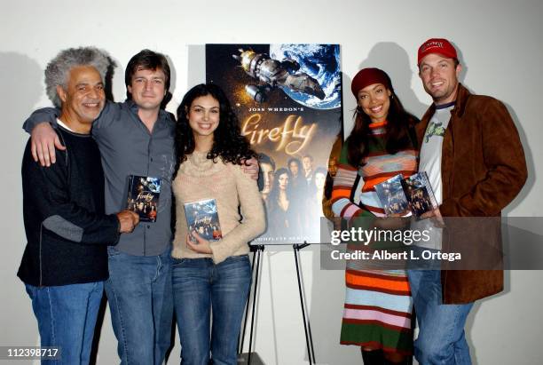 Ron Glass, Nathan Fillion, Morena Baccarin, Gina Torres and Adam Baldwin