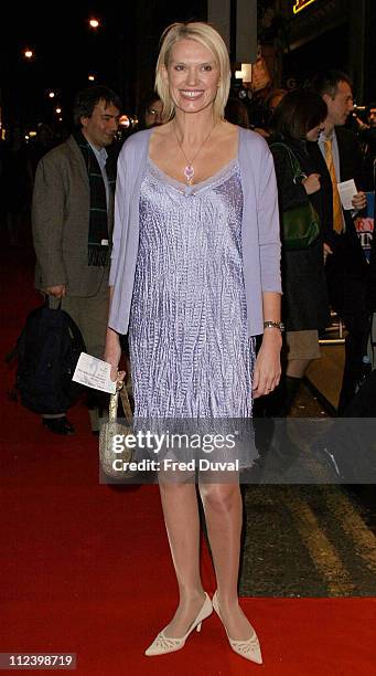 Anneka Rice during "Mary Poppins" West End Opening Night at Prince Edward's Theatre in London, Great Britain.