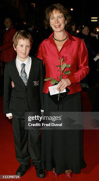 Celia Imrie and son Angus during "Mary Poppins" West End Opening Night at Prince Edward's Theatre in London, Great Britain.