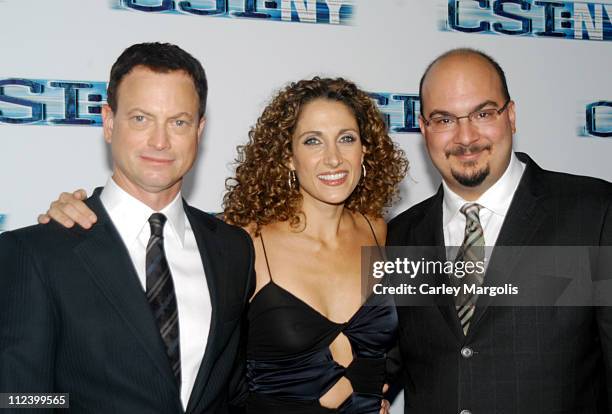 Gary Sinise, Melina Kanakaredes and Anthony Zuiker, co-creator/executive producer