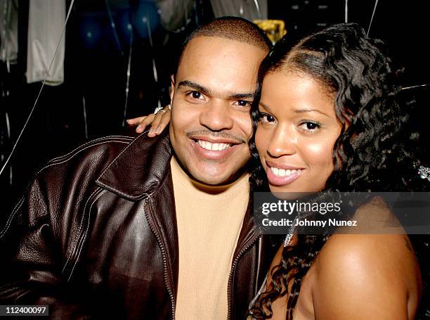 Enuff of Hot 97 and Mashonda during Mashonda's Birthday Party at Cloud 9 in New York City, New York, United States.