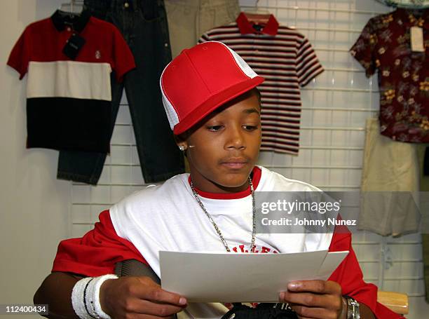 Lil' Romeo during Lil' Romeo Launches P.Miller Shorties Clothing Line at 33rd Street NYC in New York City, New York, United States.