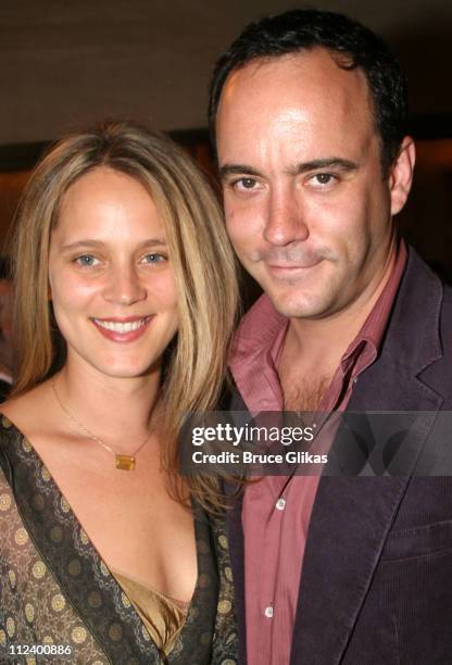 Dave Matthews and wife during "Three Days of Rain" Broadway Opening Night - Arrivals at Bernard B. Jacobs Theatre in New York City, New York, United...