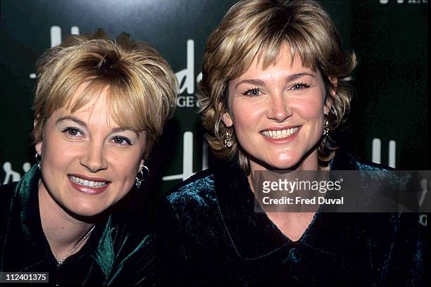 Anthea Turner and sister Wendy Turner - Instore promotions