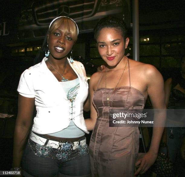Remy Ma and Naima Mora during Complex Magazine's 4th Anniversary Presented by Mercedes Benz at the Classic Car Club - Arrivals at Classic Car Club in...