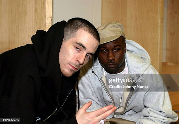 Alchemist and Havoc during The Official Welcome Back Concert - Backstage at Nassau Coliseum in New York City, New York, United States.