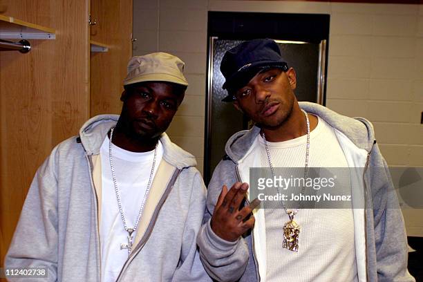 Mobb Deep during The Official Welcome Back Concert - Backstage at Nassau Coliseum in New York City, New York, United States.