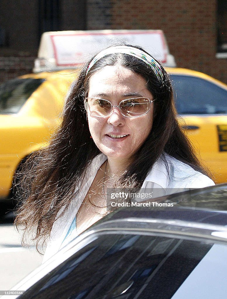 Yoko Ono Sighting Leaving Da Silvano Restaurant - July 29, 2006