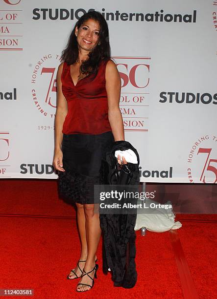 Dina Ruiz-Eastwood during 75th Diamond Jubilee Celebration for the USC School of Cinema - Television - Arrivals at USC's Bovard Auditorium in Los...