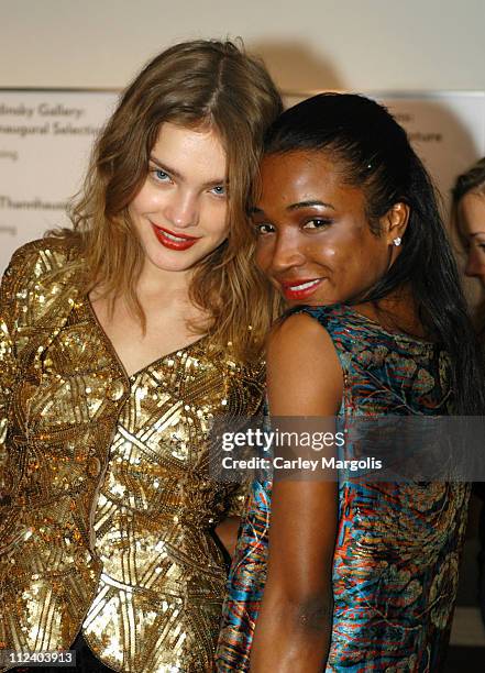 Natalia Vodianova and Genevieve Jones during Dior Sponsors the Solomon R. Guggenheim Museum's Young Collectors Council Artist's Ball Honoring Matthew...