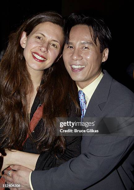 Jessica Hecht and B.D. Wong during B.D.Wong Book Release Party for "Following Foo: " at Ruby Foo's in New York City, New York, United States.