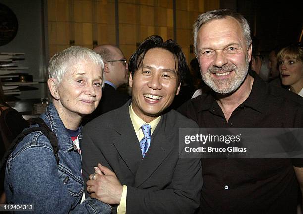 Barbara Barrie, B.D. Wong and Walter Bobbie during B.D.Wong Book Release Party for "Following Foo: " at Ruby Foo's in New York City, New York, United...