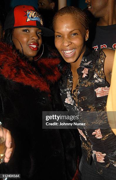 Nicole Wray and Free during Sean P. Diddy Combs Host Birthday Party for Uncle Paulie at Club Exit in New York City, New York, United States.