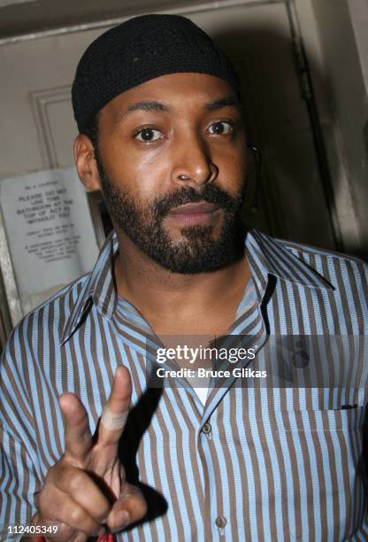 Jesse L Martin during "Rent" Celebrates 10th Anniversary on Broadway - April 24, 2006 at The Nederlander Theater in New York, New York, United States.