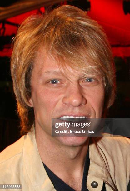 Jon Bon Jovi during "Rent" Celebrates 10th Anniversary on Broadway - April 24, 2006 at The Nederlander Theater in New York, New York, United States.