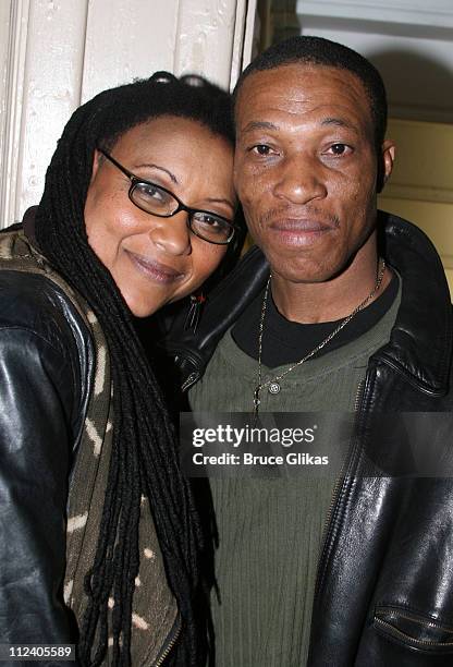 Freddie Walker and husband during "Rent" Celebrates 10th Anniversary on Broadway - April 24, 2006 at The Nederlander Theater in New York, New York,...