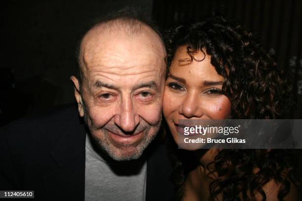 Daphne Rubin Vega and Dad during "Rent" Celebrates 10th Anniversary on Broadway - April 24, 2006 at The Nederlander Theater in New York, New York,...