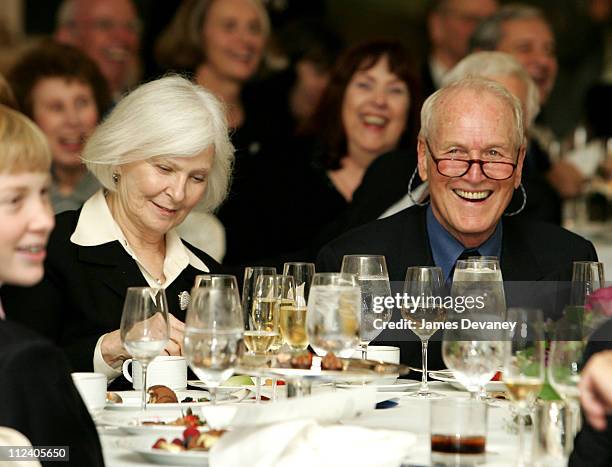 Joanne Woodward and Paul Newman during The Second Annual Barretstown New York City Gala at Essex House in New York City, New York, United States.