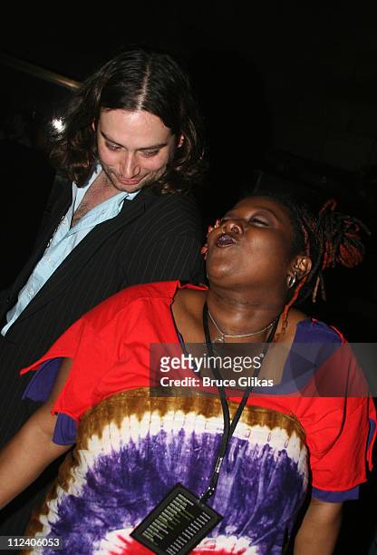 Constantine Mouralis and Maya during "Rent" Celebrates 10th Anniversary on Broadway - April 24, 2006 at The Nederlander Theater in New York, New...