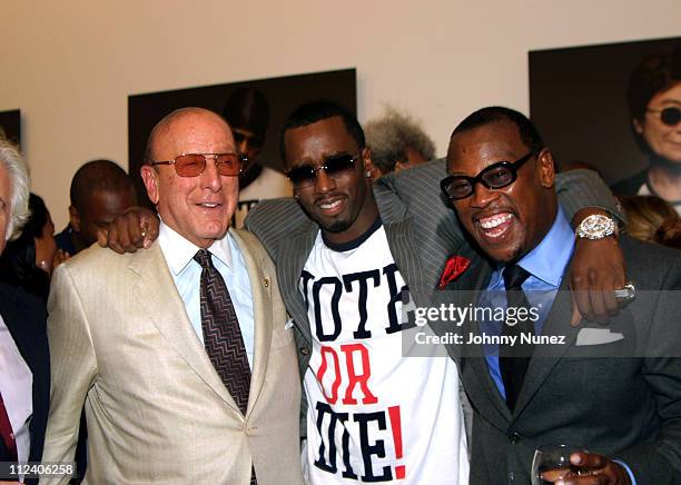 Clive Davis, Sean "P.Diddy" Combs and Andre Harrell