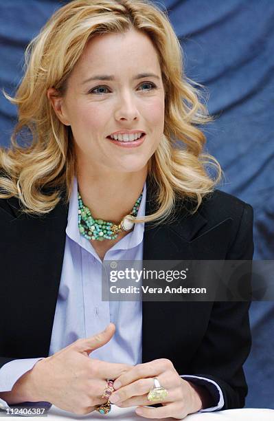 Tea Leoni during "Spanglish" Press Conference with Adam Sandler, Tea Leoni, James L. Brooks, Paz Vega and Cloris Leachman at Four Seasons Hotel in...