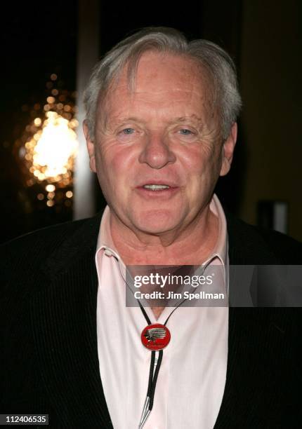 Anthony Hopkins during "The World's Fastest Indian" New York Special Screening - Reception at Tribeca Grand Hotel in New York City, New York, United...