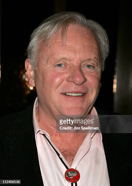 Anthony Hopkins during "The World's Fastest Indian" New York Special Screening - Reception at Tribeca Grand Hotel in New York City, New York, United...