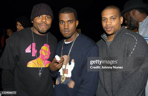 Co-video director Coodie, Kanye West and co-video director Chike